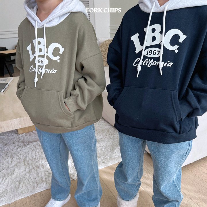 I.B.C. Color Block Sweatshirt [Khaki Green/L(4-5yr)]