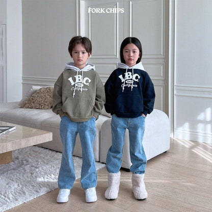 I.B.C. Color Block Sweatshirt [Khaki Green/L(4-5yr)]