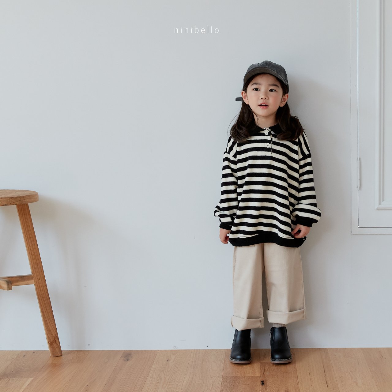 Nini Baggy Pants [Beige/M(3-4yr), L(4-5yr)]