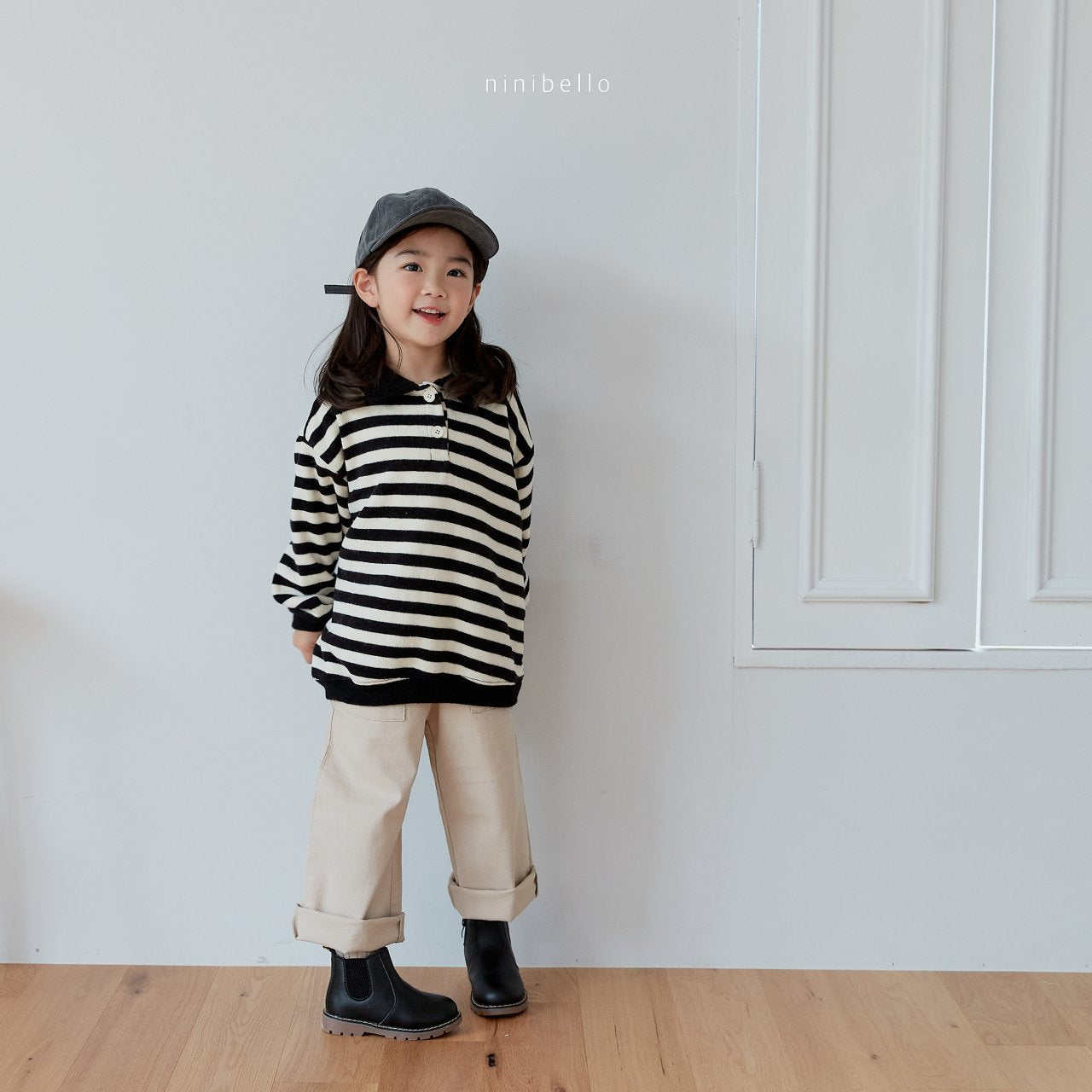 Nini Baggy Pants [Beige/M(3-4yr), L(4-5yr)]