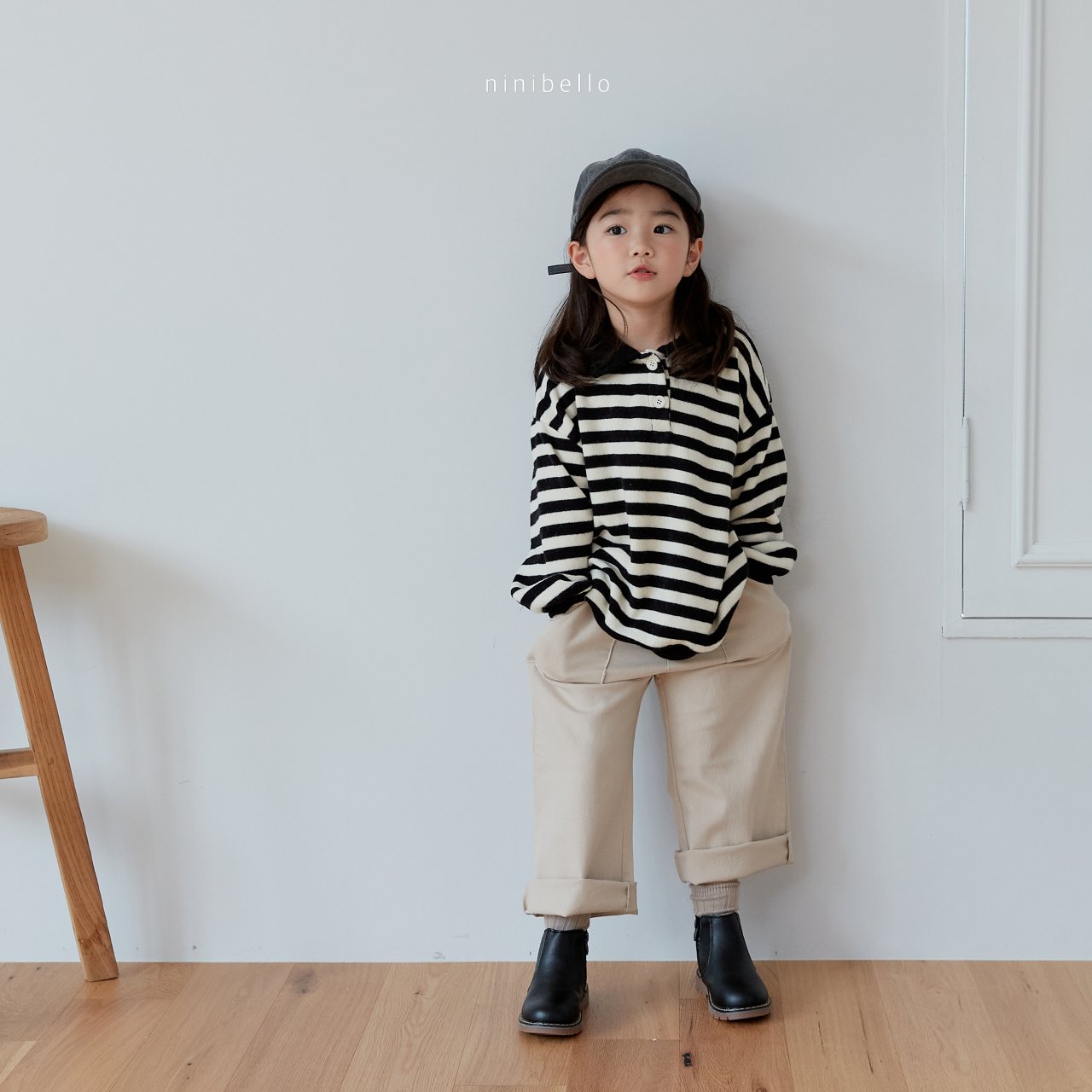 Nini Baggy Pants [Beige/M(3-4yr), L(4-5yr)]