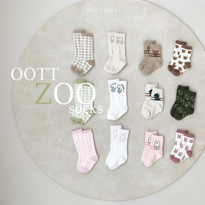 Zoo Socks Set [Dino Set/M(4-6yr)]
