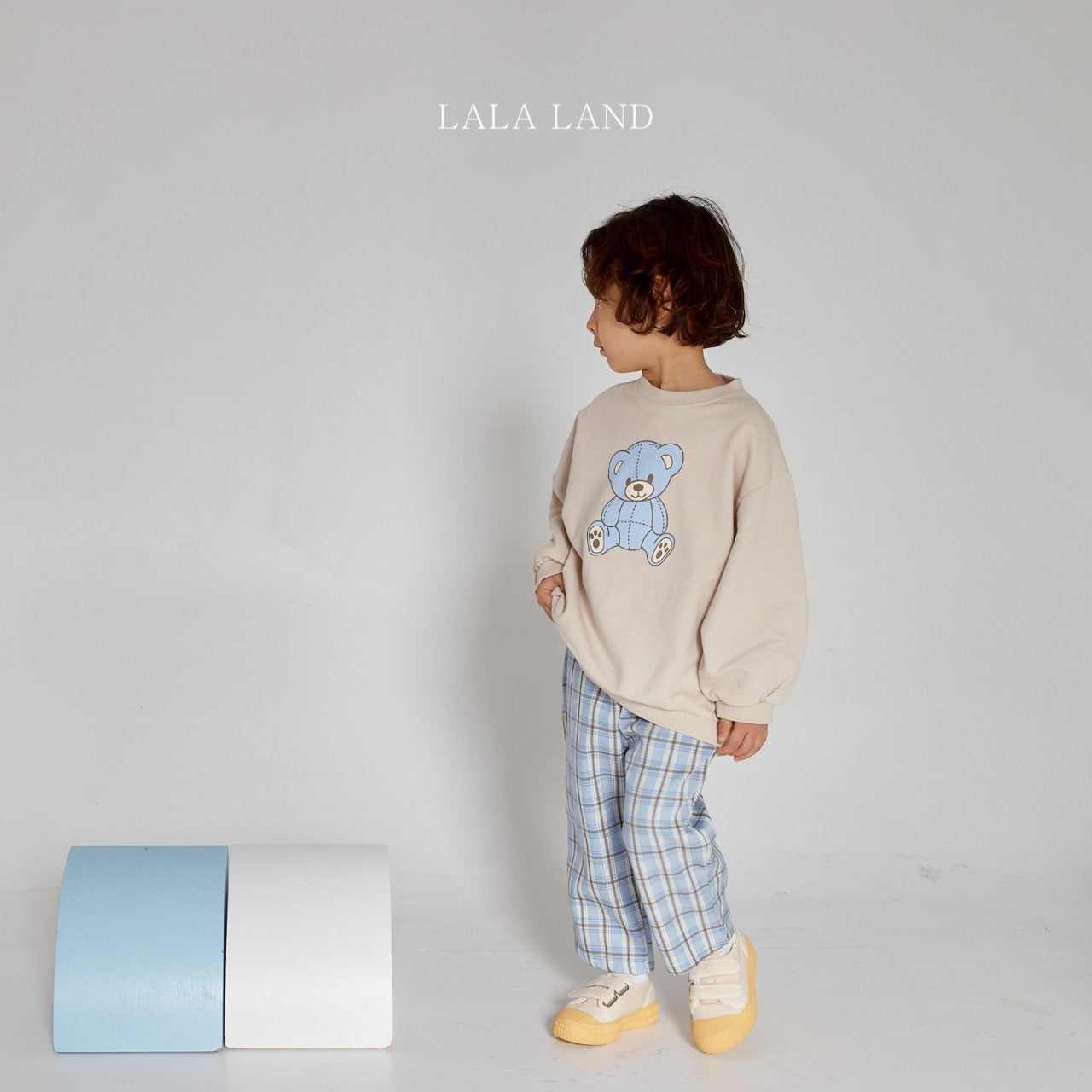 Little Bear Sweatshirt [Light Beige/M(3-4yr)]