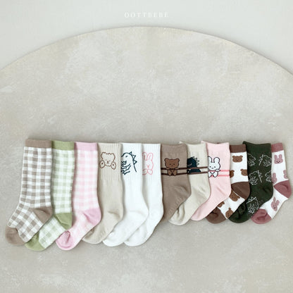 Zoo Socks Set [Dino Set/M(4-6yr)]