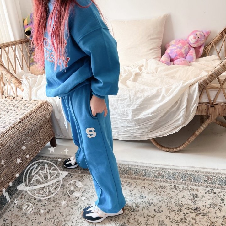 S Wide Pants [Blue, Navy/L(4-5yr)]