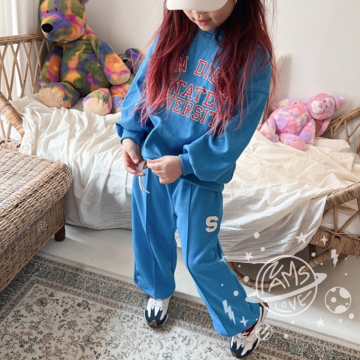 S Wide Pants [Blue, Navy/L(4-5yr)]