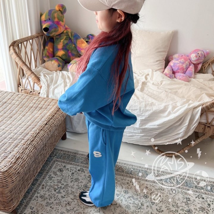 S Wide Pants [Blue, Navy/L(4-5yr)]