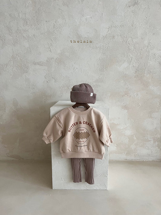 Cracker Sweatshirt [Beige/S(2-3yr)]