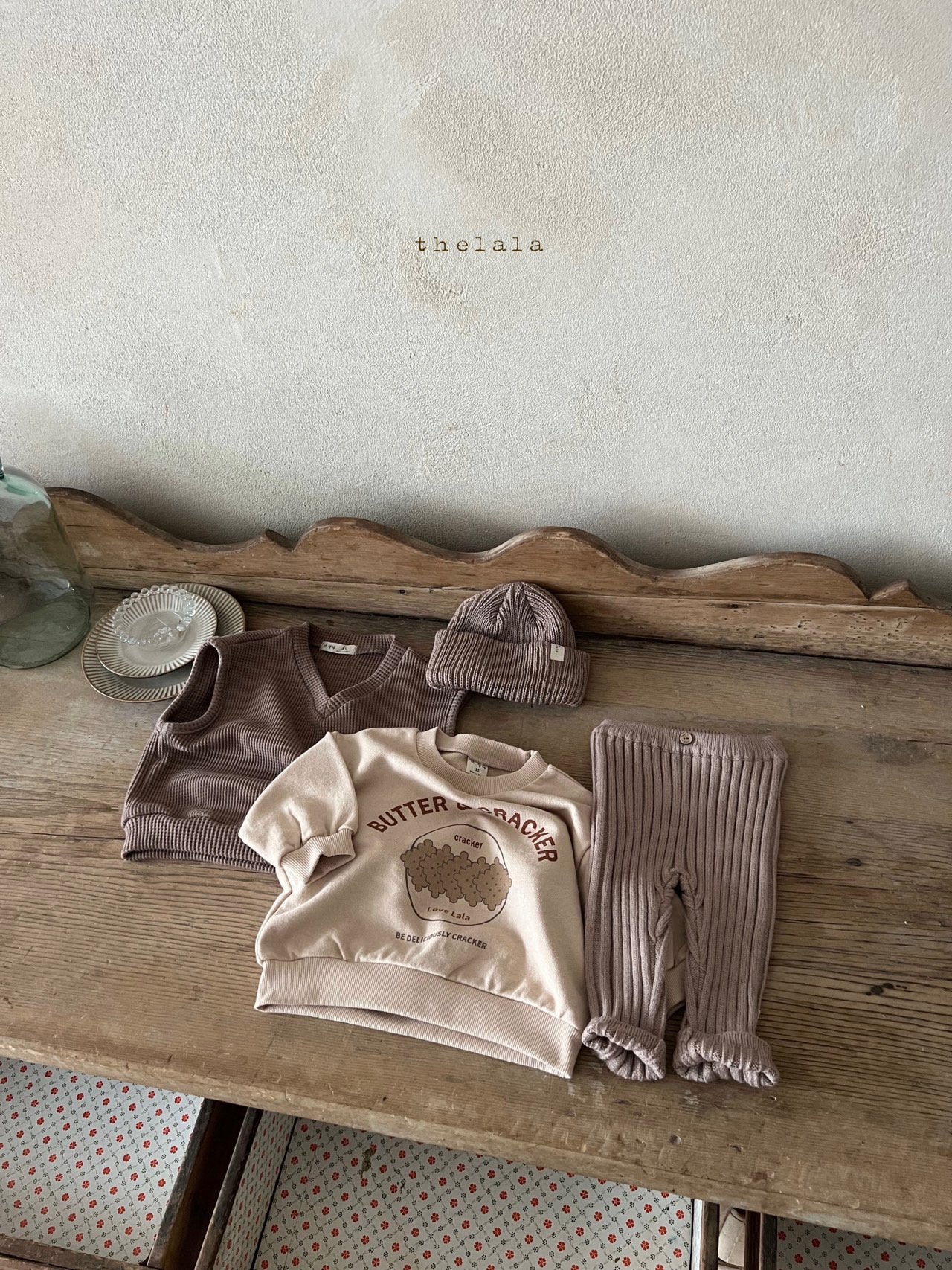 Cracker Sweatshirt [Beige/S(2-3yr)]