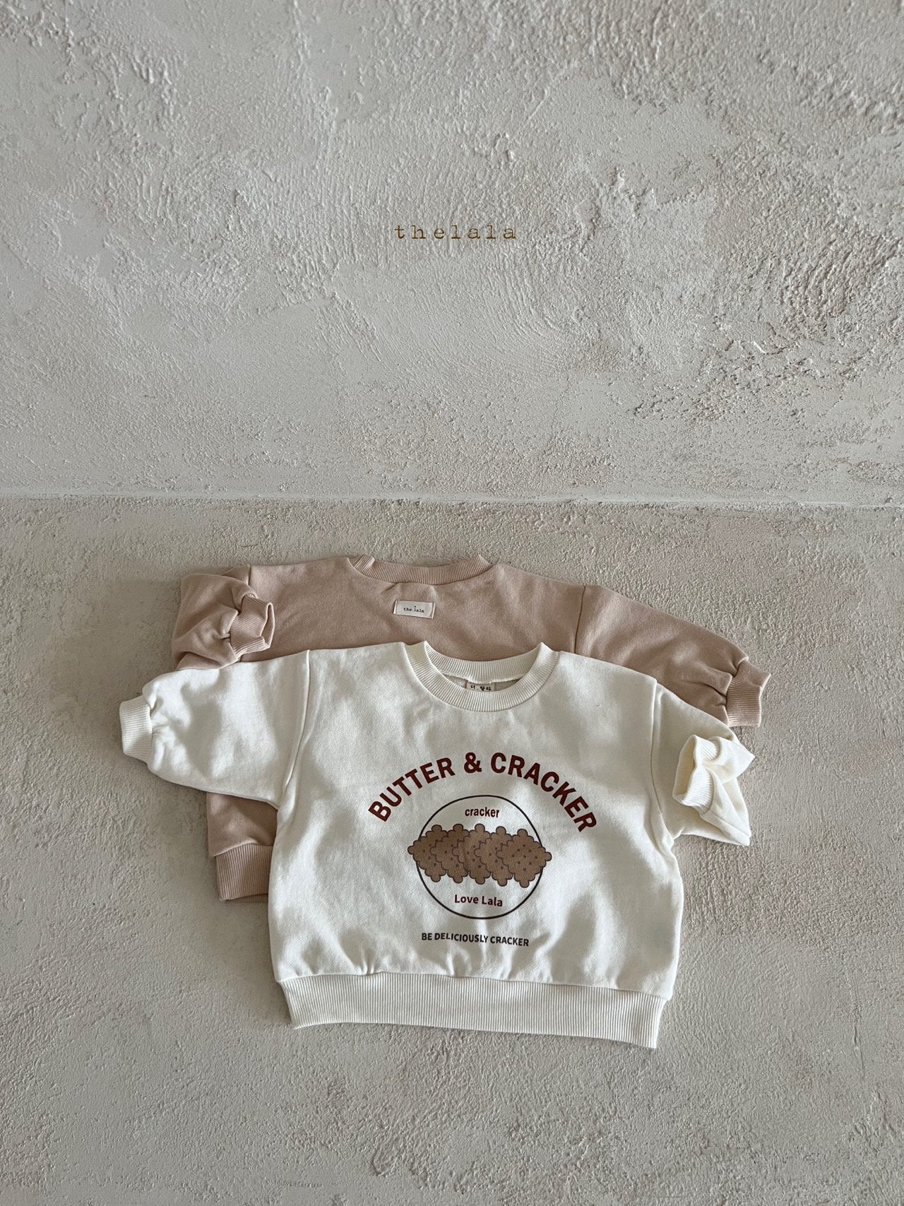 Cracker Sweatshirt [Beige/S(2-3yr)]