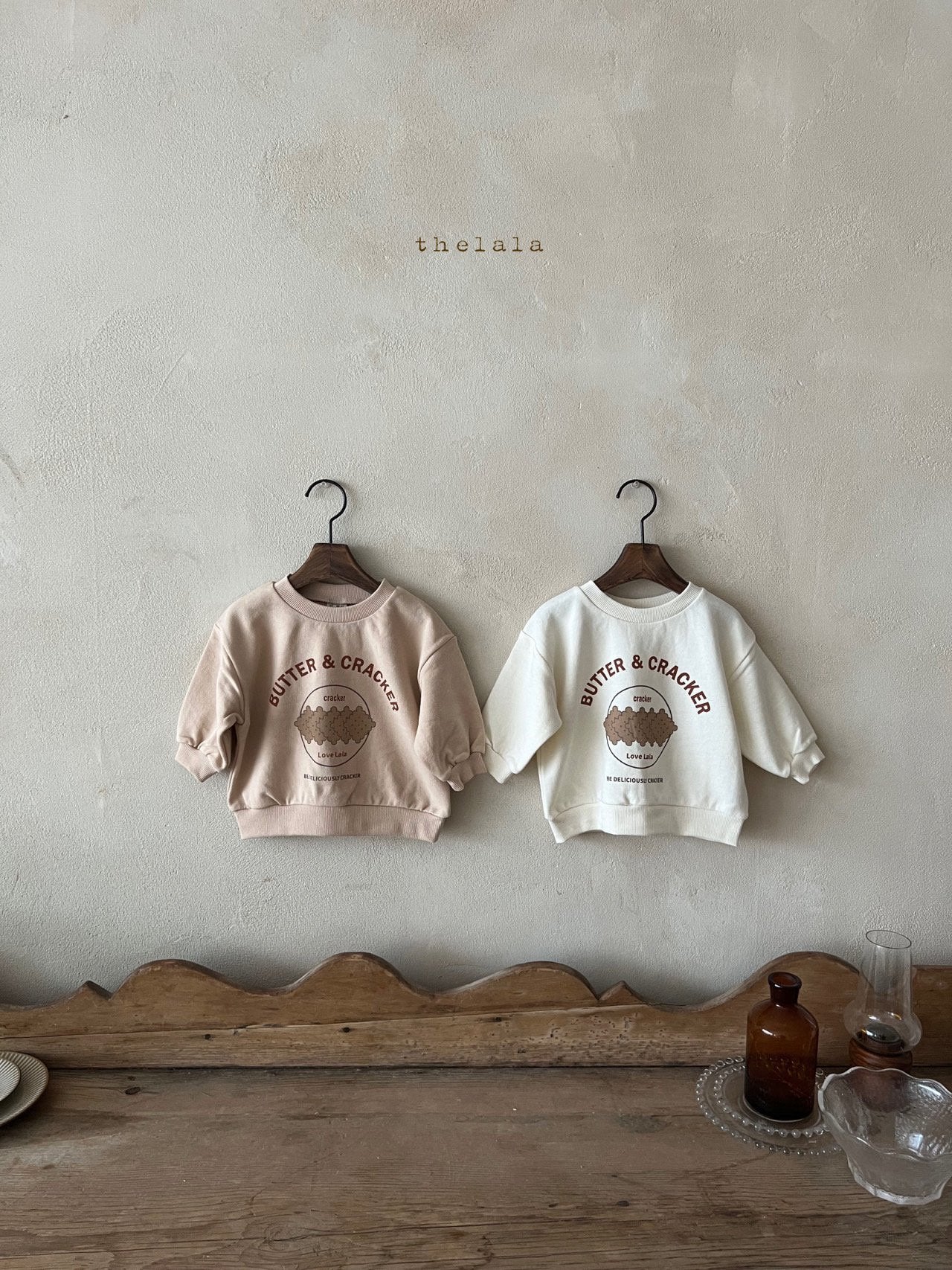 Cracker Sweatshirt [Beige/S(2-3yr)]