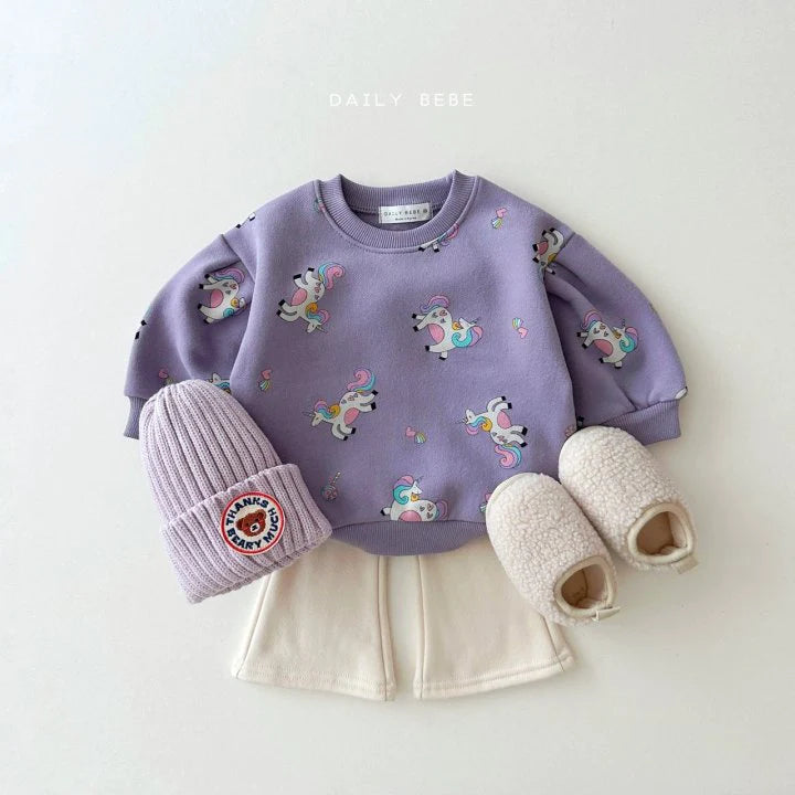 Mink Boot-Cut Pants [Pink/M(3-4yr)]