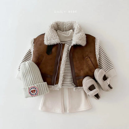 Mink Boot-Cut Pants [Pink/M(3-4yr)]