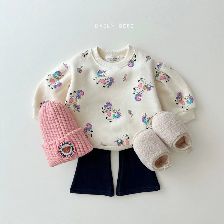 Mink Boot-Cut Pants [Pink/M(3-4yr)]