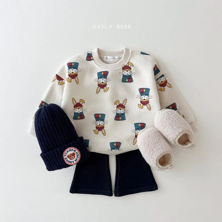 Mink Boot-Cut Pants [Pink/M(3-4yr)]