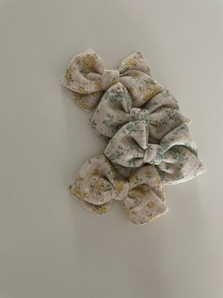 Floral Ribbon Hair Pin [Mint]