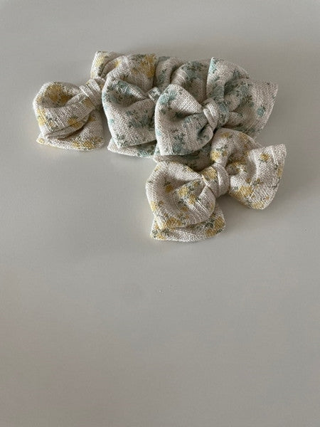 Floral Ribbon Hair Pin [Mint]