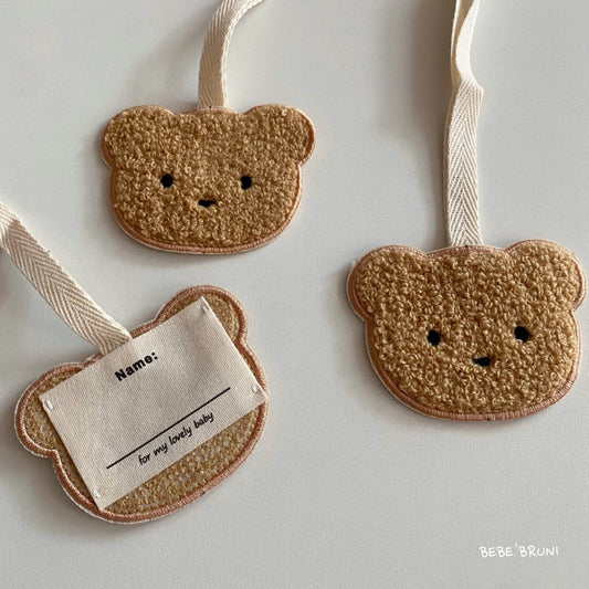 Fleece Bear Name Tag