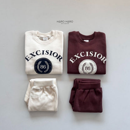 Excisior Top Bottom Set [Brown/S(2-3yr)]