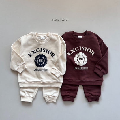 Excisior Top Bottom Set [Brown/S(2-3yr)]