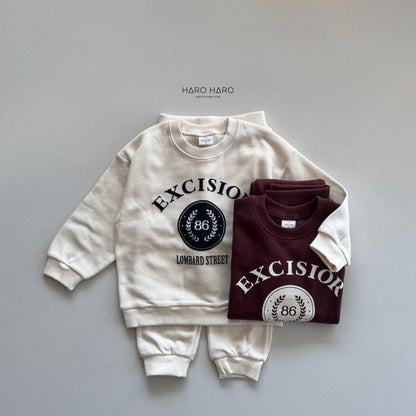 Excisior Top Bottom Set [Brown/S(2-3yr)]