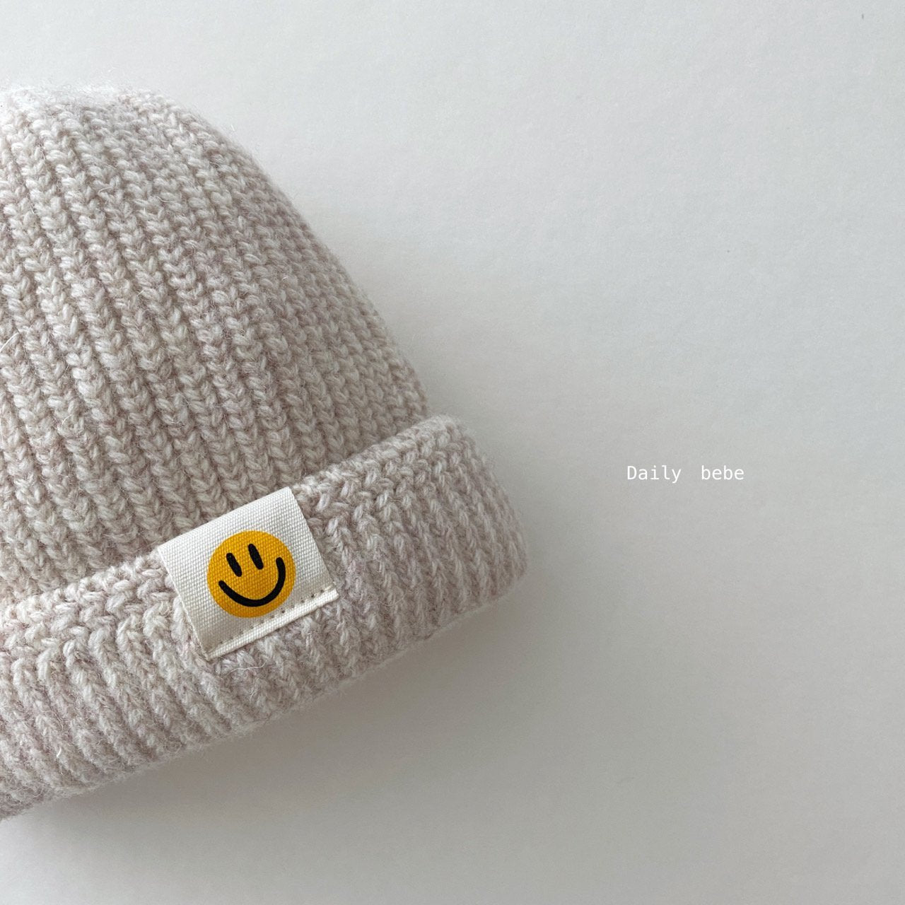 Wool Smile Short Beanie [Mustard]